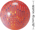 Peacock Balloon, red